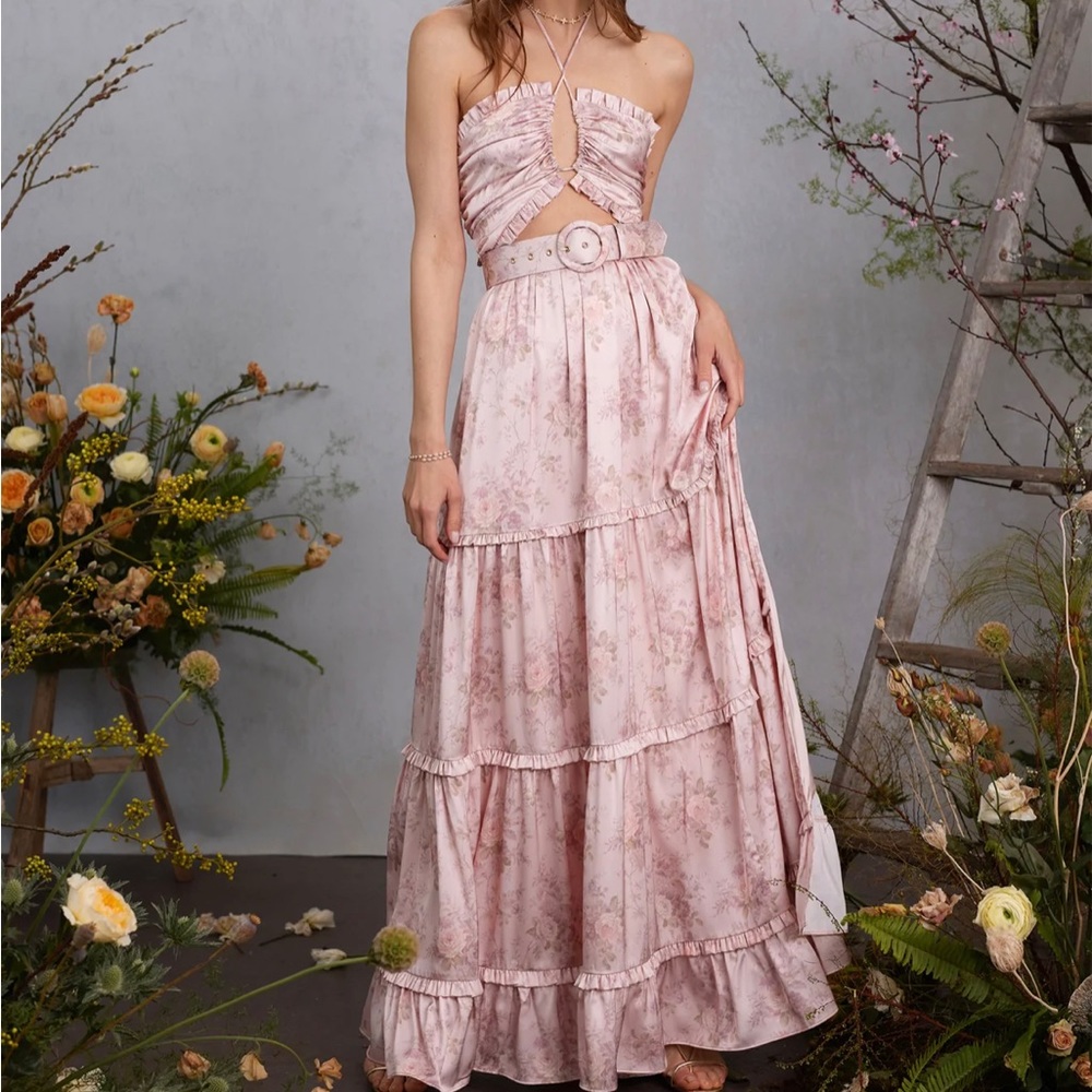 V Chapman halter dress